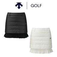 [DESCENTE] GOLF DESCENTE Ladies Down Stitching GOLF Skirt (Black/White)