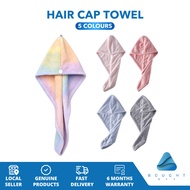 Hair Cap Towel - Coral Velvet, Quick-Drying, Soft & Comfortable | Bright Red, Light Pink, Aqua Blue,