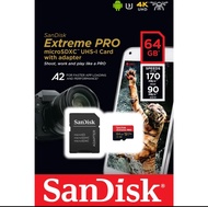 SanDisk Extreme PRO 64GB. MICROSDXC UHS-1 CARD WITH ADAPTER.