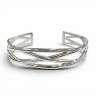 全新 ◇ TIFFANY&Co. 復古凱爾特風格925銀手鐲，約12.5厘米，義大利製造，重16.9克，男女皆宜