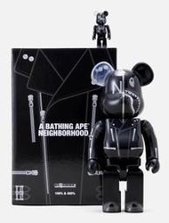 《潮流本舖》Neighborhood x BAPE Be@rbrick Bearbrick 聯名 400% &amp; 100%