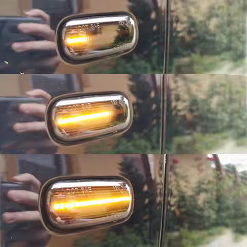 For Audi A2 A3 8L A4 B5 A6 4B C5 A8 4D TT 8N LED Dynamic Side Marker Turn Signal Light Sequential Bl