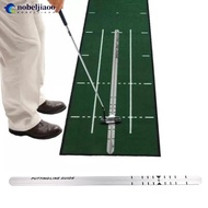 NOBELJIAOO Golf Putter Ruler Putting Rod Trainer Teaching Track Accurate Guide Ruler Golf Supplies S