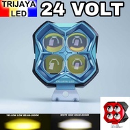 MATA 24 VOLT LG Y4 F4 LED SQL 4 Eyes Truck Bus Canter Laser Gun White Yellow Work Light 2 Colors OWL