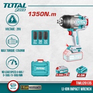 TOTAL Tools 20V series 1350Nm Cordless high torque impact wrench ¾" (Full set) 锂离子无线冲击扳手- TIWLI20135