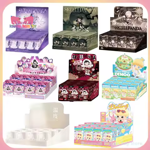 In Stock Original Popmart Labubu Skullpanda Dimoo Hirono Molly Series Blind Box Collection Mystery B