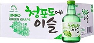 Jinro Soju Green Grape Spirit 20 Bottles Case, Green Grape, 7200ml