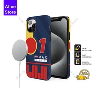 F1 Max Verstappen Magnetic Phone Case for iPhone 17 Pro Max / iPhone 16 Pro Max / 15 Pro Max Protect