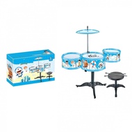 GKIDS Blue Cat Cartoon Mouse Jazz Drum Kids Musical Toy - Drumset Music Instruments Beat Drum Stick 