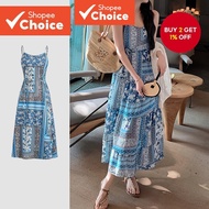 Women Boho Dress Lace Up Spring/summer Dress L142ED610