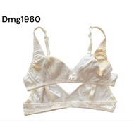 E Dmg1960 branded bra without foam without wire bra Rijeck stain size 34