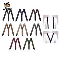 [KOZEEY] Men's Suspenders with Side Clip, Trucker Suspenders, Y-back Suspenders for Men
