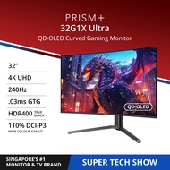 PRISM+ 32G1X Ultra | 32'' 4K UHD QD-OLED 240Hz Curved Gaming Monitor