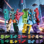 Number Robots Transforming Toys Convertible Number Blocks 0-9 STEM Math Learning Toys for Kids
