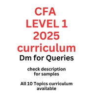 CFA level 1 2025 curriculum book