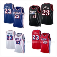 76 People Team 23 #JAMES LeBrown JAMES Embroidered Basketball Uniform 76 People ers New Style City E