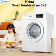 Midea front load clothes drying machine 7KG Clothing Dryer Dry clothes machine Small Roller Dryer MH70VZ10 Fully Automatic drum dryer Mini Household Mite Removal Dryer 7KG gift drum dryer