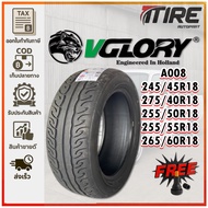 ยางรถยนต์ ขนาด 245/45R18 275/40R18 255/50R18 255/55R18 265/60R18 รุ่น A008 (ลายไฟ) ยี่ห้อ VGLORY (แถ