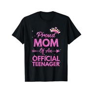Proud Mom Official Teenager 13th Birthday 13 Year Old Girls T-Shirt