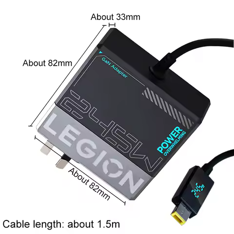 Lenovo Savior Lenovo Legion 245W Gan Power Adapter Universal Computer Charger Type-C to C Cable for 
