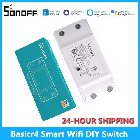 Sonoff Basicr4 Smart Wifi DIY Switch Smart Home Remote Control Switch Module Magic Switch Mode Via E