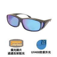 Solar COVER - 外掛式偏光太陽眼鏡 100 Black (Revo Blue)