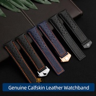 22mm Genuine Calfskin Leather Watchband For TAG For HEUER Strap MONACO CARRERA Quality Leather Watch