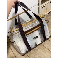 Rina Transparent PVC Clear Travel Shoulder Duffle Beach Bag Travel Bag Duffle Bag Waterproof