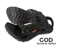 Eiger hitam polos COD//Sandal japit Gunung / Sandal Outdoor Pria Wanita terbaru / Sandal termurah te