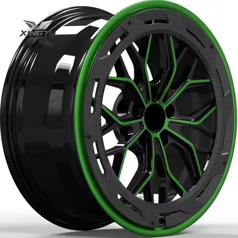 Hot-selling New Forged Carbon Fiber Racing Wheels 5x114.3/120 PCD 18-21 Inch Chrome Finish for Carre