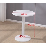 INTER HOMEโต๊ะกาแฟทรงกลม DD124 ขนาด 80 CM โต๊ะกลมโมเดิร์น มินิมอล สีขาว สีไม้ ขายดีมาก