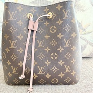 (包況極好）LV老花玫瑰粉色水桶包neonoe