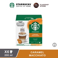 STARBUCKS® Caramel Macchiato by NESCAFÉ® Dolce Gusto®  Coffee Capsules Box of 6+6 6 Servings [EXP 10