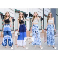 Indigo Tie-Dye 4-Strap Pants