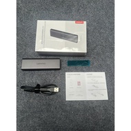LENOVO LN12 SSD external hard drive Box supports dual standard m2 sata / nvme new speed 10Gpbs suppo