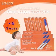 EGENS 6PCS LH Test Midstream One Step Ovulation Test Kit Midstream Ovulation Predictor kit Pen 99.99% Accuracy For Home Use