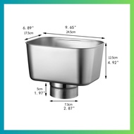 Stainless Steel Downspout Drainage Connector Gutter Downspout Adapter Rainwater Gutter Connector Rep