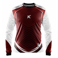 Kenz Bw06 - Jersey Maroon White Sleeve Abstract Sportwear Exclusive