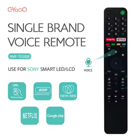 RMF-TX500E Voice TV Remote Control For Sony RMF-TX500E 4K Smart XBR-75X900H KD-75XG8596 KD-55XG9505