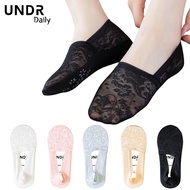 MATA UNDR Invisible Socks for Women Seamless Lace Brocade Beautiful Cute Women Anti-Slip Women Invic