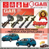 GAB SUPER PREMIUM Perodua Axia D74A (2023~) Gas Shock Strut Absorber ( FRONT REAR SET )