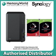 [SYNOLOGY Authorised Distributor] SYNOLOGY DS223 2 Bay DiskStation NAS bundle promotion with 2 x SEA