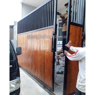 pagar rumah minimalis pagar besi kayu pintu gerbang rumah