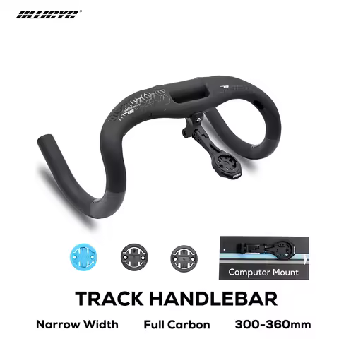 ULLICYC Full Carbon Road Bicycle Sprint Handlebar,300/320/340/360mm,Internal Routing Racing Bike Coc