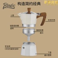 j4摩卡壺煮咖啡壺家用小型意式戶外手衝咖啡套裝器具電爐加熱爐