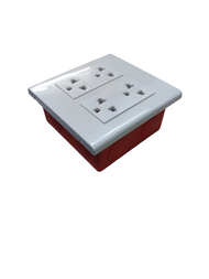 4 Gang Universal Outlet with Ground 16A 250V ( Panasonic) WEG6806+(2XWEG15929-5)+ Utility Box