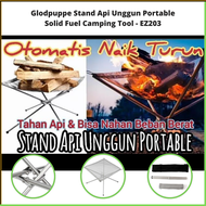 COD Glodpuppe Stand Api Unggun Portable Solid Fuel Camping Tool EZ203 / Alat Api Unggun Portable Tem