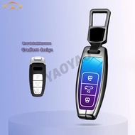 Zinc Alloy Gradient Color Car Remote Key Shell For Audi A6 A7 A8 E-tron Q5 Q8 C8 D5 Key Protect Acce