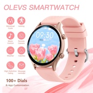 OLEVS Smart Watch Jam Tangan Perempuan Original Bluetooth Call Waterproof Custom Wallpaper Temperatu