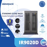 IR9020D Rack Server 20U 900mm Double Swing Perforated INDORACK Rak